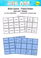 Vorschau - Stationenlernen - Brain Game - Paare finden mit "Sch sch" - Wörtern (DR sw) - Deckblatt