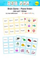 Vorschau - Stationenlernen - Brain Game - Paare finden mit "Sch sch" - Wörtern (GS farbig) - Deckblatt