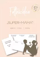 Vorschau - Mal- und Bastelvorlagen - Faltbuch zum Muttertag "Super-Mama" - Deckblatt