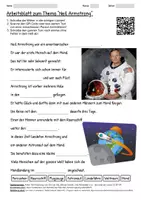 Vorschau - Arbeitsblätter - Arbeitsblatt "Neil Armstrong" + Onlineübung & MP3 + Infografik - Deckblatt