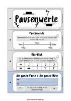 Vorschau - Merkblätter - Fächer Noten- und Pausenwerte - Set - Seite 2