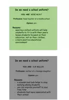 Vorschau - Aufgabenkarten - Talk show "Do we need a school uniform?" - Seite 2