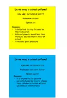 Vorschau - Aufgabenkarten - Talk show "Do we need a school uniform?" - Seite 3
