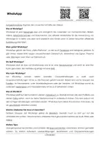 Vorschau - Arbeitsblätter - WhatsApp (Arbeitsblatt mit Erklärvideo) - Deckblatt