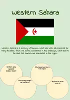Vista previa - Hojas de trabajo - Western Sahara - Hoja de trabajo en ingles - Portada