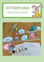 Vorschau - Arbeitsblätter - Direkte Rede - Rotkäppchen - Deckblatt