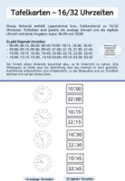 Vorschau - Präsentationen/Tafelbilder - Tafelmaterial 16 digitale und analoge Uhrzeiten - Deckblatt