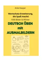 Vorschau - Mal- und Bastelvorlagen - Deutsch üben mit Rätseln und Ausmalbildern - Seite 1