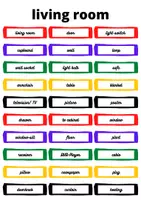 Aperçu - Autre type de ressources - autocollants pour le salon (anglais) - Page 1