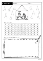 Vorschau - Arbeitsblätter - Buchstabe Ää - Arbeitsblätter (Klasse 1) Grundschriftversion - Seite 2