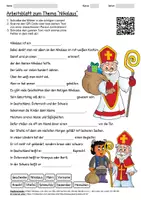 Vorschau - Arbeitsblätter - Arbeitsblatt "Nikolaus" + Onlineübung & MP3 + Mindmap + Infografik - Deckblatt