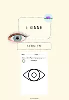 Vorschau - Arbeitsblätter - Sinne das Auge - Deckblatt