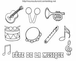 Aperçu - Matériel pour travaux manuels / dessin - Coloriage et gommettes Fête de la musique - Page 2