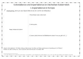 Vorschau - Arbeitsblätter - Imperialismus in Europa und dem Deutschen Kaiserreich - Seite 1