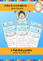 Vorschau - Fördermaterial/Inklusion - Arbeitsverhalten: Meine Lernziele und Handlungspläne - Deckblatt