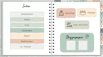 Vorschau - Lehrpläne/Lehrermaterial - Digitaler Lehrerplaner/ Lehrerkalender 2022/2023 Pastel Lovers Mint - Seite 3