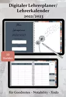 Vorschau - Interaktives Material - Digitaler Lehrerplaner/ Lehrerkalender 2022/2023 Blue Princess Dunkelblau - Deckblatt