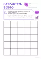 Vorschau - Spiele - Bingo Wortarten, Satzarten, Zeitformen, Malfolgen, Instrumente - Seite 2
