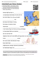 Vorschau - Arbeitsblätter - Arbeitsblatt "Nordsee" + Onlineübung & MP3 + Mindmap + Infografik - Deckblatt