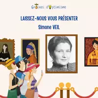 Vorschau - Bildkarten - Ich lerne mit Graines d'Optimisme - Simone Veil - Deckblatt