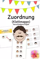 Vorschau - Fördermaterial/Inklusion - Zuordnung, Klettmappe, optische Differenzierung, Pränumerik, Förderung - Deckblatt