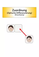 Vorschau - Fördermaterial/Inklusion - Zuordnung, Klettmappe, optische Differenzierung, Pränumerik, Förderung - Seite 1