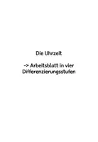 Vorschau - Arbeitsblätter - Arbeitsblatt zur Uhr - Seite 2
