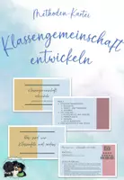 Vorschau - Anderer Materialtyp - Methoden-Kartei - Thema: Klassengemeinschaft entwickeln - Deckblatt