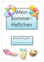 Vorschau - Unterrichtsreihen - Mein Sommer-Übungsheft (Sachtext, integratives und interaktives Leseheft mit Aufgaben und QR-Codes für Klasse 4-7) - Seite 1