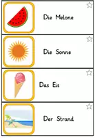 Vorschau - Arbeitsblätter - Abschreibkartei Sommer 3fach differenziert - Klasse 1-3 - Seite 1