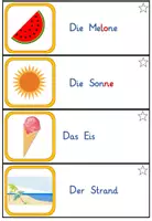 Vorschau - Arbeitsblätter - Abschreibkartei Sommer 3fach differenziert - Klasse 1-3 - Seite 2