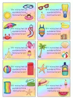 Vorschau - Anderer Materialtyp - Feriengruß Sommerferien Grundschule Schuljahresende - Seite 2