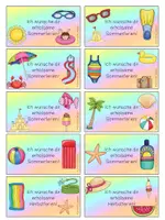 Vorschau - Anderer Materialtyp - Feriengruß Sommerferien Grundschule Schuljahresende - Seite 3