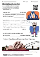 Vorschau - Arbeitsblätter - Arbeitsblatt "Oper" + Onlineübung & MP3 + Mindmap + Infografik - Deckblatt