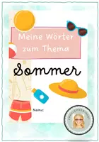 Vorschau - Arbeitsblätter - Sommer Themenheft Wortschatz - Deckblatt