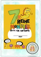 Vorschau - Arbeitsblätter - Malreihen üben für Anfänger: 7er Reihe - Deckblatt