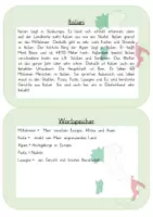 Vorschau - Arbeitsblätter - Lesekartei Europa 3. - 6. Klasse - Seite 1