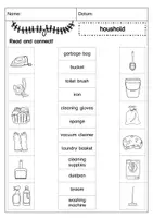 Vorschau - Arbeitsblätter - Vocabulary: Household / Wortschatz: Haushalt - Seite 2