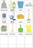 Vorschau - Arbeitsblätter - Vocabulary: Household / Wortschatz: Haushalt - Seite 1