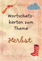 Vorschau - Bildkarten - Wortschatzkarten Herbst - Seite 1