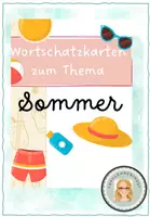 Vorschau - Bildkarten - Wortschatzkarten Sommer - Deckblatt