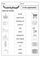 Vorschau - Arbeitsblätter - Vocabulary: In the Supermarket (Wortschatz: Im Supermarkt) - Seite 2