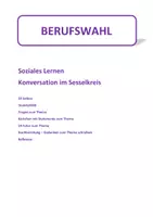 Vorschau - Stundenentwürfe - Frei sprechen/ Konversation: Berufswahl (ab B1) - Deckblatt
