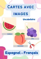 Aperçu - Cartes / Images - Cartes avec images Espagnol- Français - Page de couverture