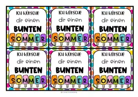 Vorschau - Anderer Materialtyp - Feriengruß - Abschied - Sommerferien - Geschenk - Seite 2