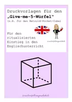 Vorschau - Spiele - Vorlage Würfel Give me 5 - Deckblatt