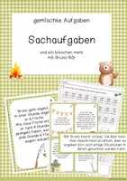 Vorschau - Arbeitsblätter - Sachaufgaben mit Bruno Bär - Deckblatt