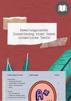 Vorschau - Anderer Materialtyp - Bewertungsraster Inszenierung einer Szene - Deckblatt