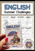 Vorschau - Arbeitsblätter - ENGLISH SUMMER CHALLENGES (Faltheft + Worksheet) - Deckblatt