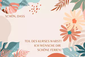 Vorschau - Mal- und Bastelvorlagen - Schokoriegel-Vorlage zum Kursabschied - Seite 1